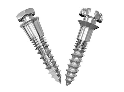 Application of the elastics from the screws to the mandibular