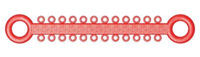 Picture of Ligature O - Ties Sparkle Red - PK/1008