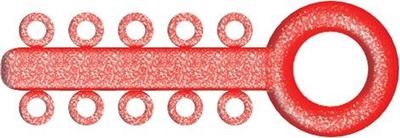 Picture of Mini Ligature O - Ties Sparkle Red - PK/1000