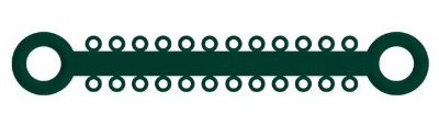 Picture of Ligature O - Ties Emerald - PK/1008
