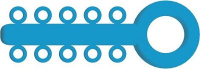 Picture of Mini Ligature O - Ties Caroline Blue - PK/1000