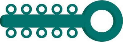 Picture of Mini Ligature O - Ties Teal - PK/1000