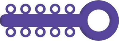 Picture of Mini Ligature O - Ties Purple - PK/1000