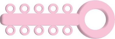 Picture of Mini Ligature O - Ties Baby Pink - PK/1000